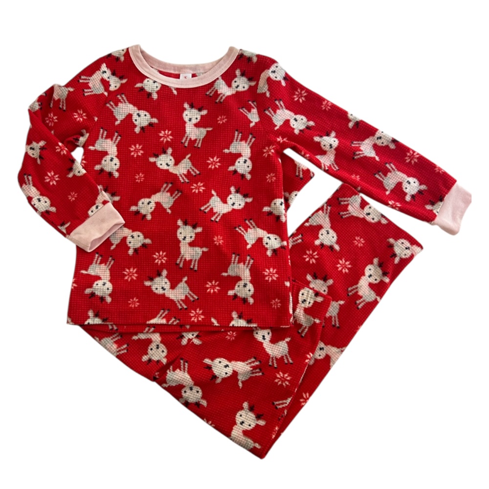 Fleece Thermal Reindeer Pjs